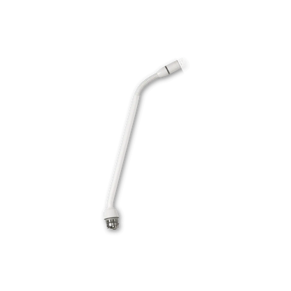 Shure MX410WRLP/N 10 Inch Gooseneck Microphone, No Capsule, White - front view