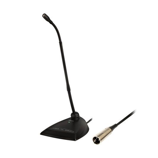 Shure MX412D/C 12 Inch Cardioid Gooseneck Microphone - front view