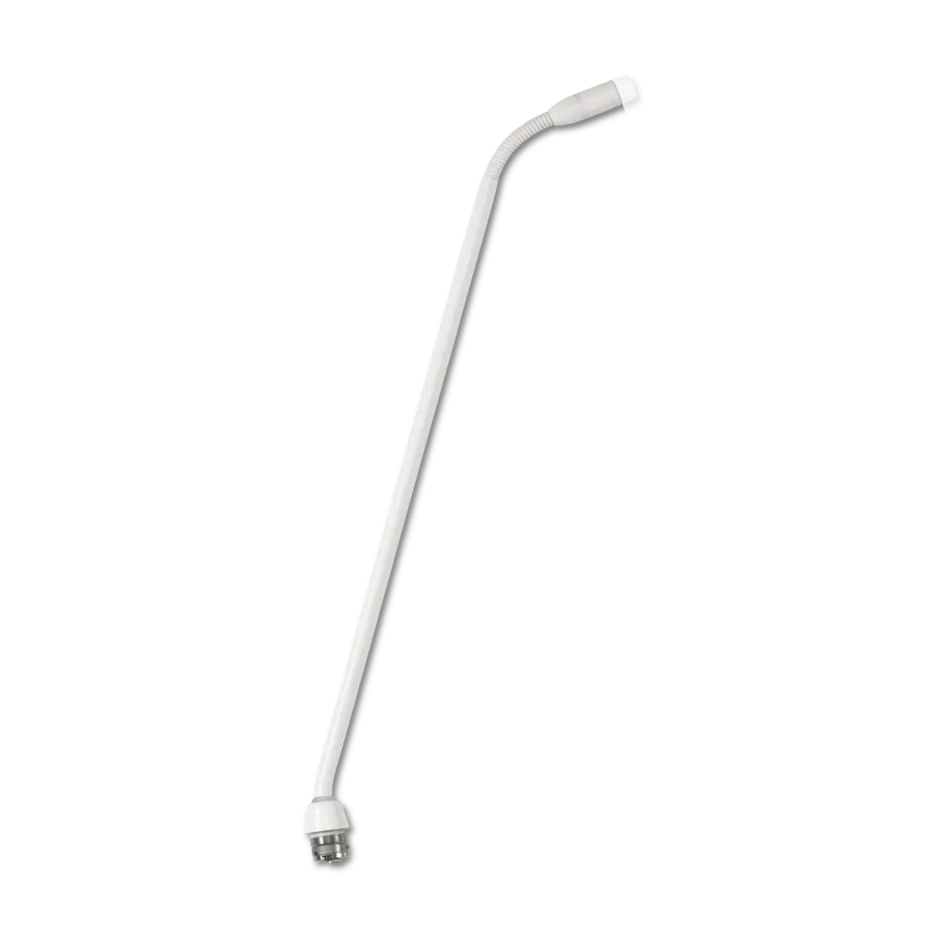 Shure MX415WRLP/N 15 Inch Gooseneck Microphone, No Capsule, White - product view 2