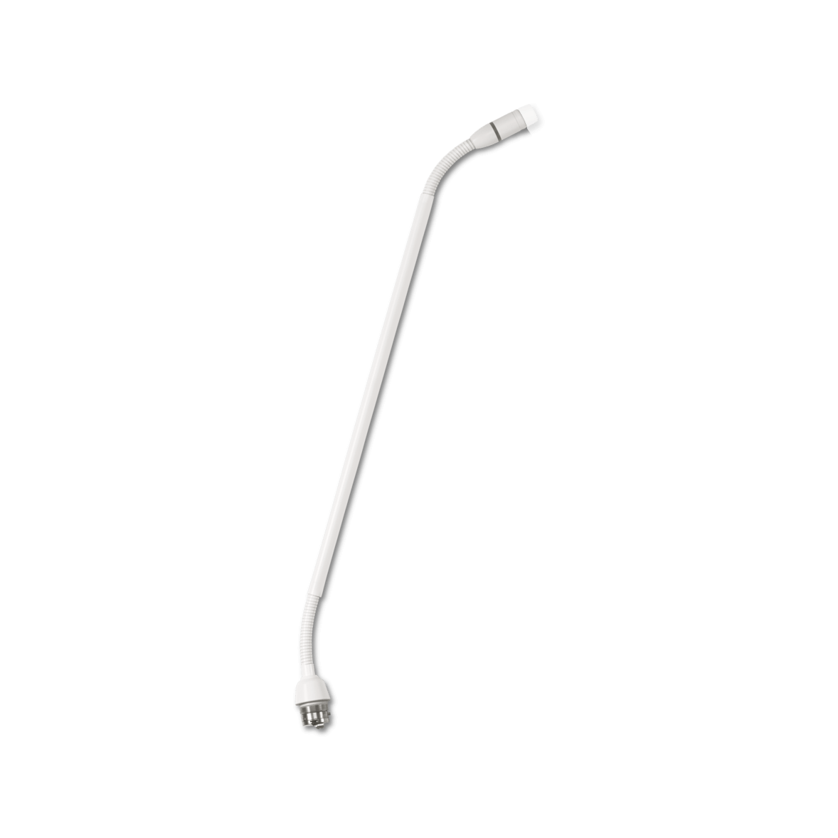 Shure MX415WRLPDF/N 15 Inch Dualflex Gooseneck Mic No Capsule, White - front view