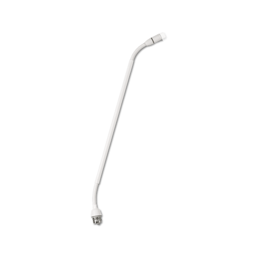 Shure MX415WRLPDF/N 15 Inch Dualflex Gooseneck Mic No Capsule, White - front view