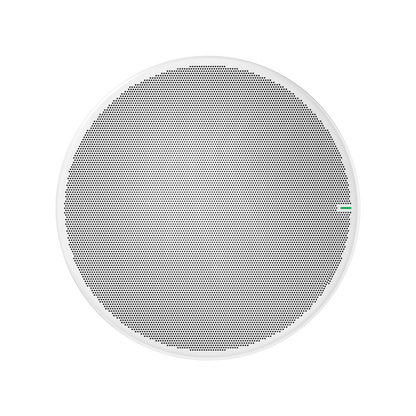 Shure MXA925W-R Ceiling Array Microphone, White - front view