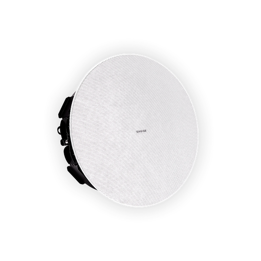 Shure MXN5W-C Networked Ceiling Loudspeaker with PoE and Dante - front view