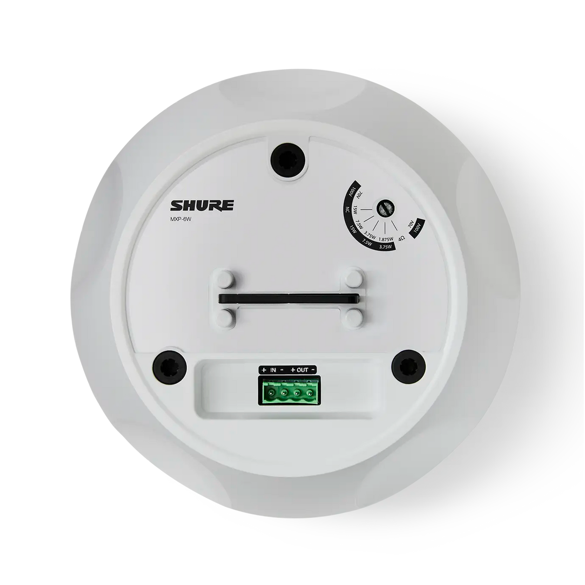 Shure MXP-6W Pendant Passive Loudspeaker, White - product view 3