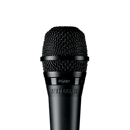 Shure PGA57-LC Cardioid Dynamic Instrument Microphone, No Cable - front view