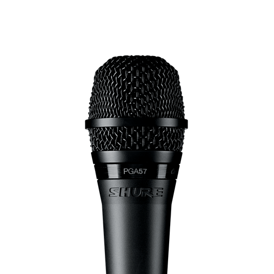 Shure PGA57-LC Cardioid Dynamic Instrument Microphone, No Cable - front view