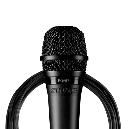 Shure PGA57-XLR Cardioid Dynamic Instrument Microphone, XLR Cable - product view 2