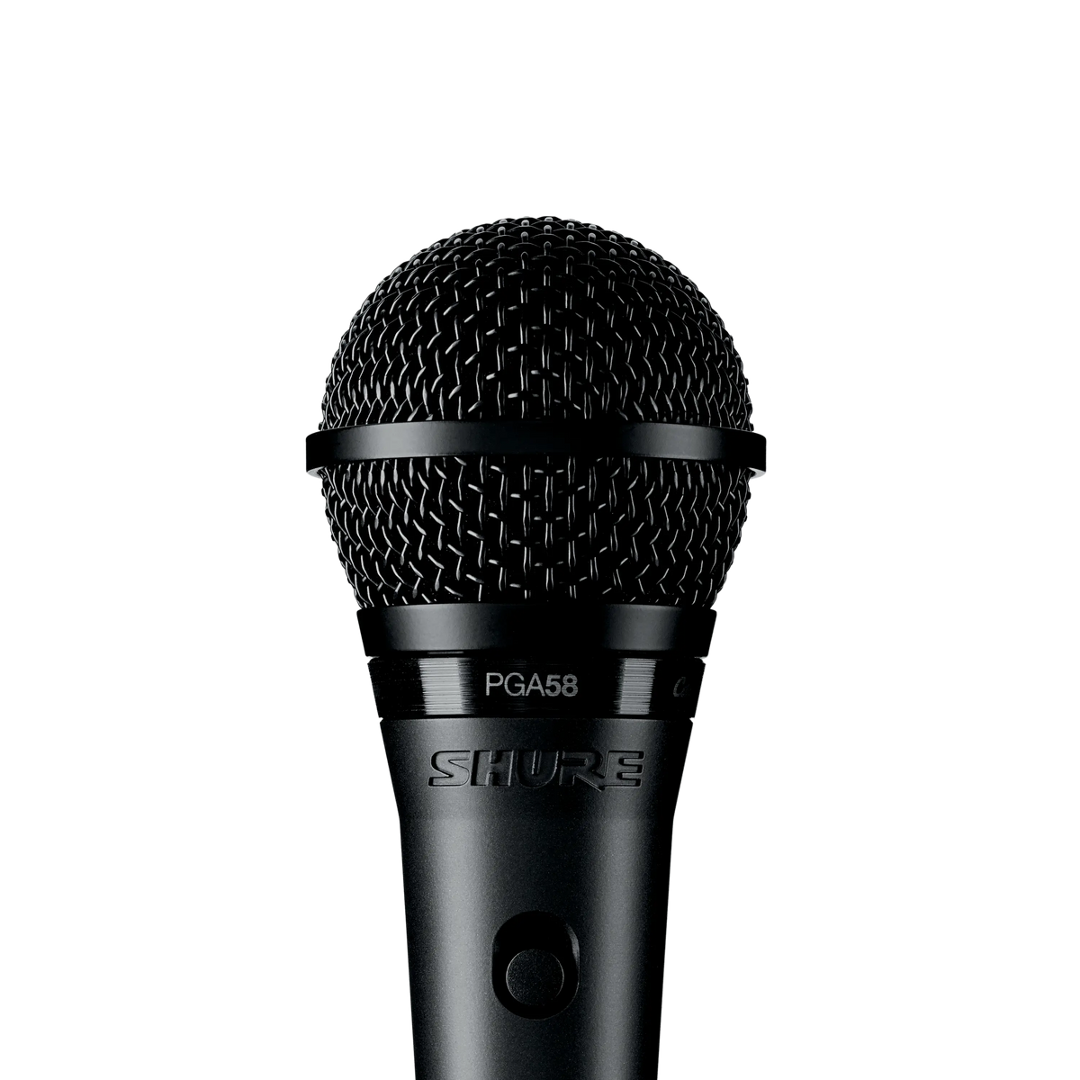 Shure PGA58-XLR Vocal Microphone, Cardioid, XLR Cable - front view