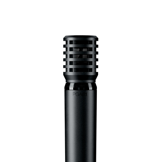 Shure PGA81-LC Cardioid Condenser Instrument Microphone, No Cable - front view