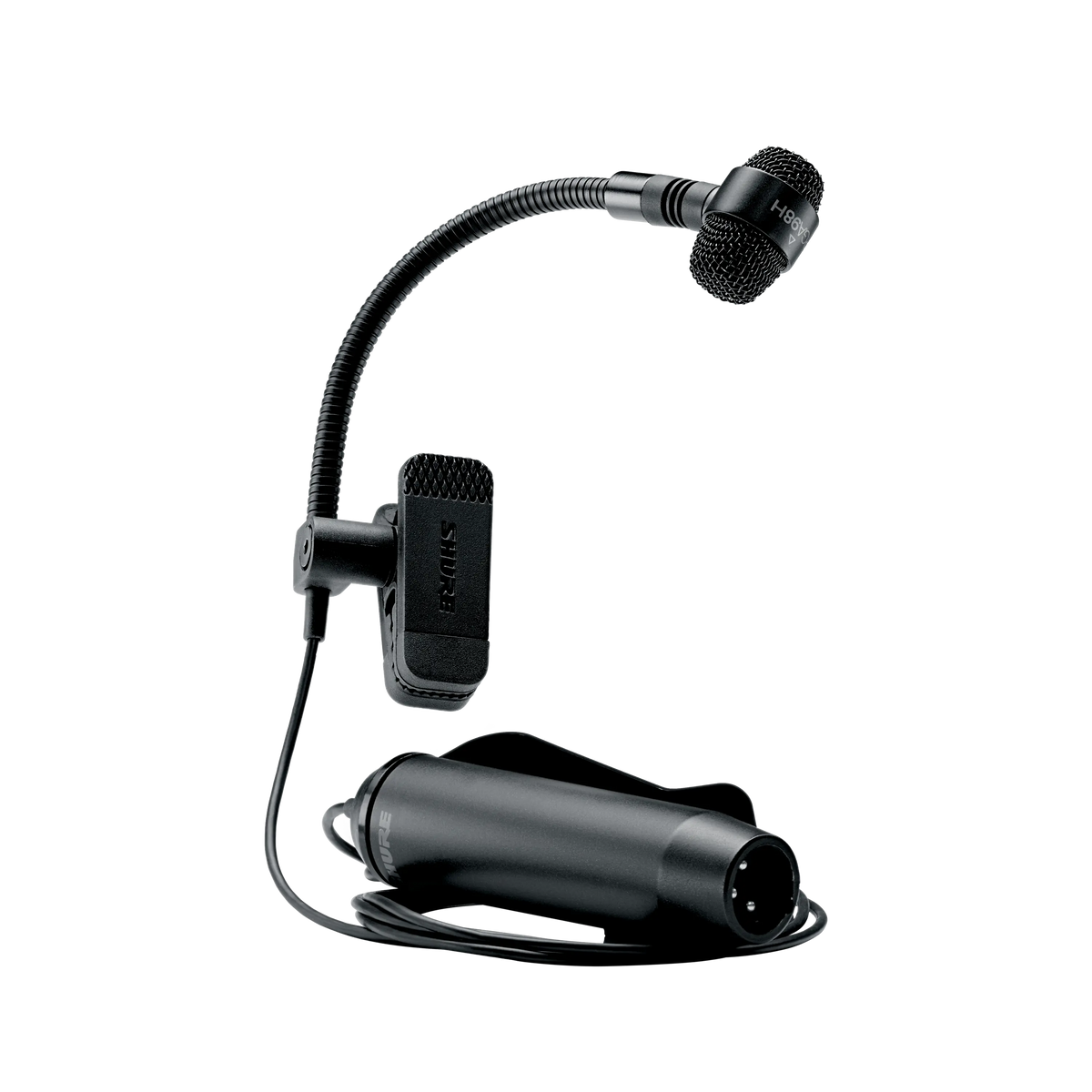 Shure PGA98H-XLR Cardioid Condenser Instrument Clip Microphone - product view 2