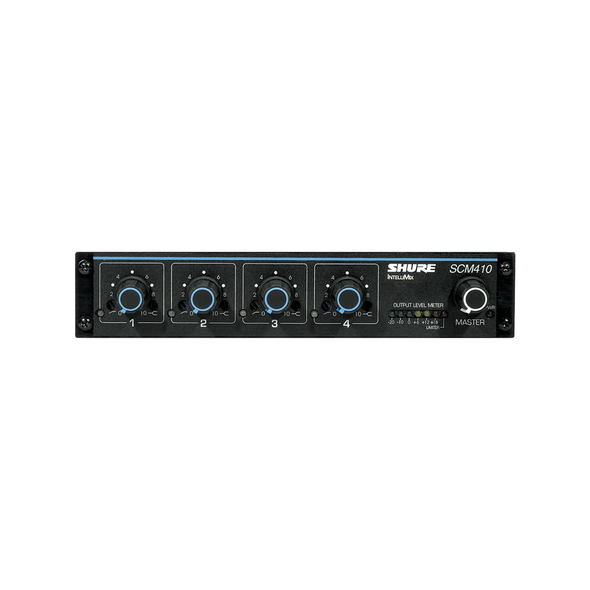 Shure SCM410 Four Channel Automatic Mixer - front view