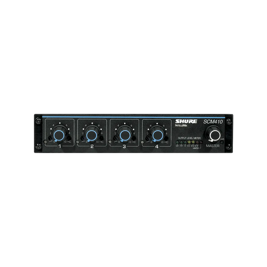 Shure SCM410 Four Channel Automatic Mixer - front view