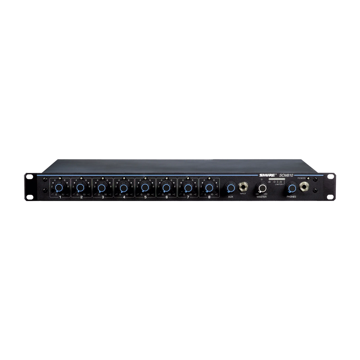 Shure SCM810 Eight Channel Automatic Mixer - front view