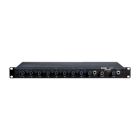 Shure SCM810 Eight Channel Automatic Mixer - front view