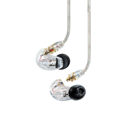 Shure SE215-CL Professional Sound Isolating Earphones, Clear - product view 3
