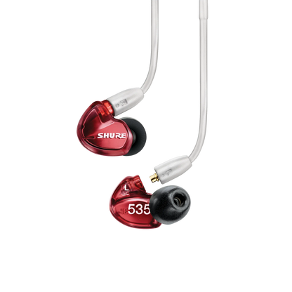 Shure SE535LTD+UNI Sound Isolating Earphones, Red, 3.5 mm Cable - product view 3