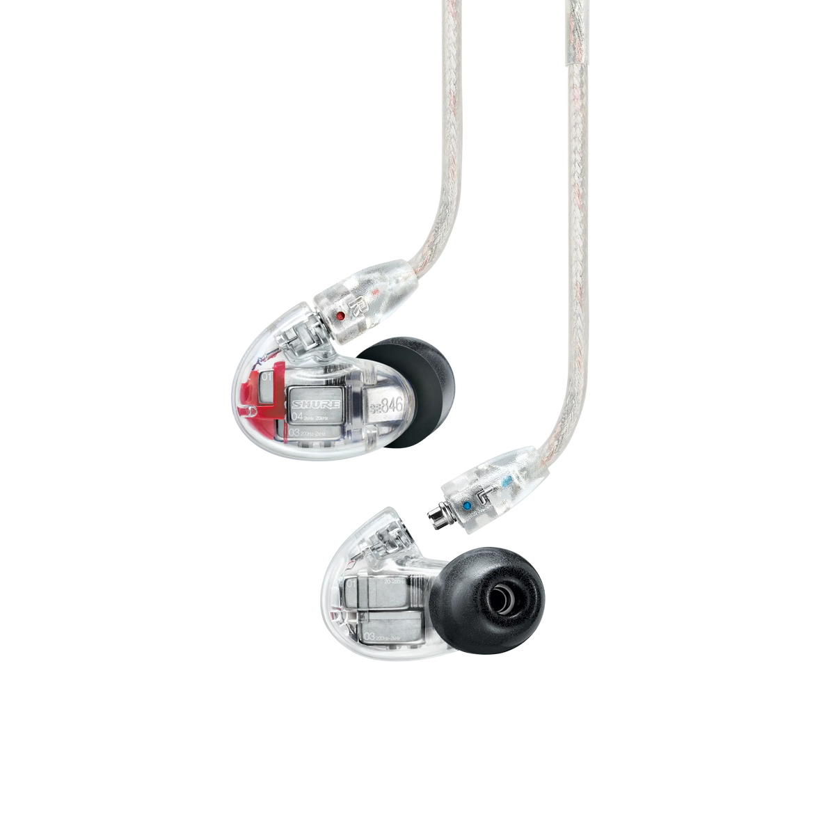 Shure SE846G2CL Sound Isolating Earphones, Clear - product view 3