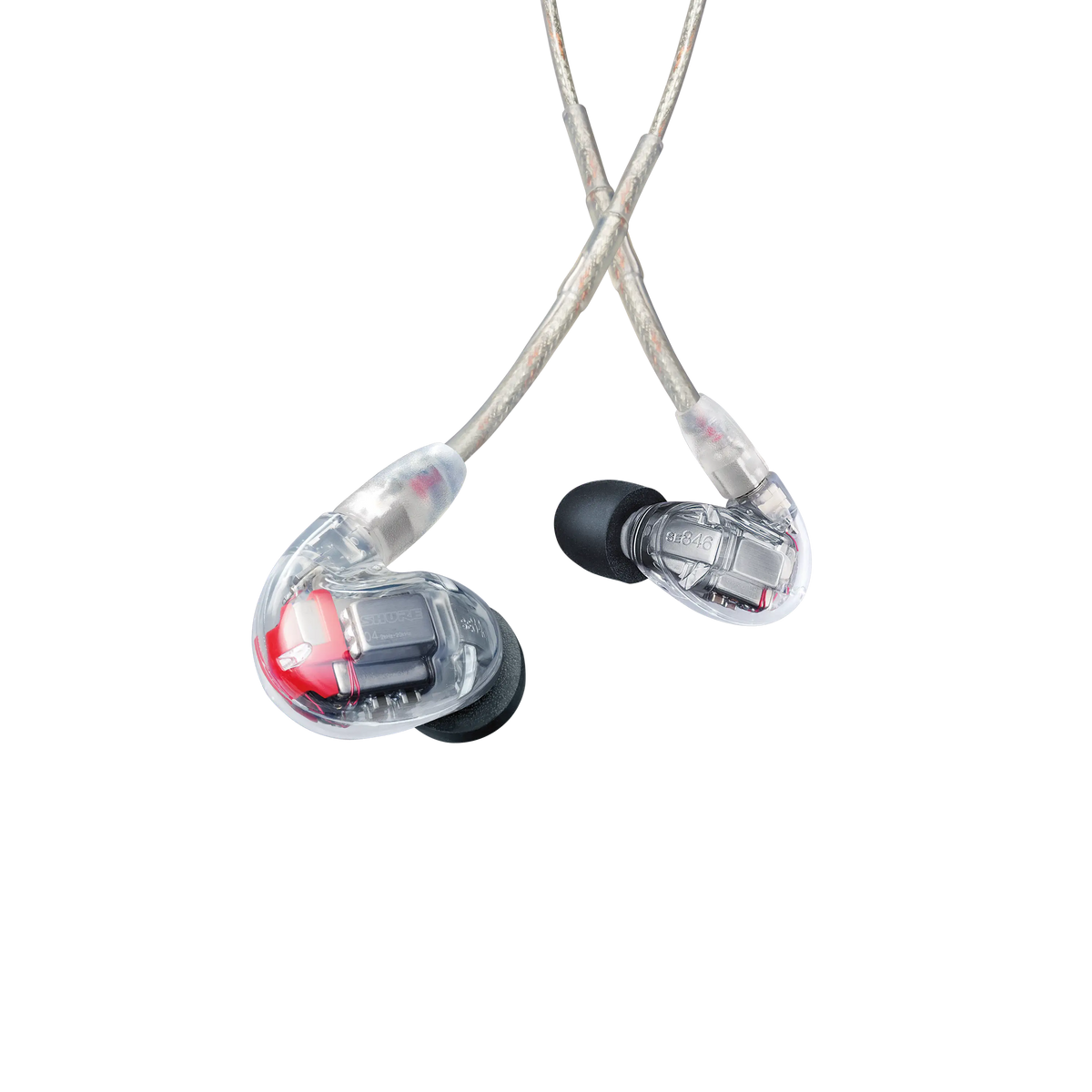 Shure SE846G2CL Sound Isolating Earphones, Clear - front view
