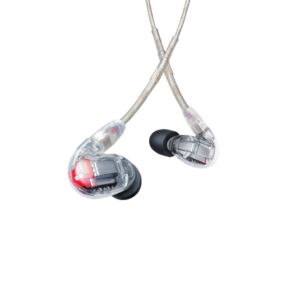 Shure SE846G2CL Sound Isolating Earphones, Clear - front view