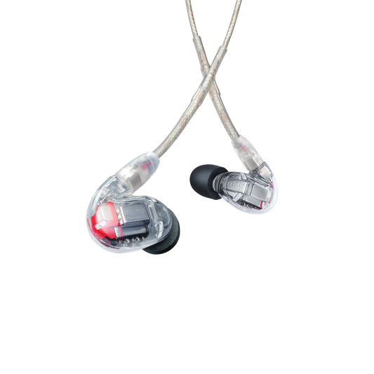 Shure SE846G2CL Sound Isolating Earphones, Clear - front view