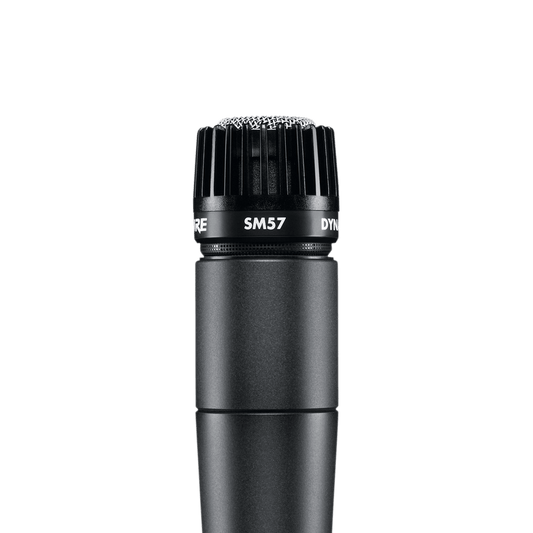 Shure SM57-LC Instrument Microphone, Cardioid, No Cable - front view
