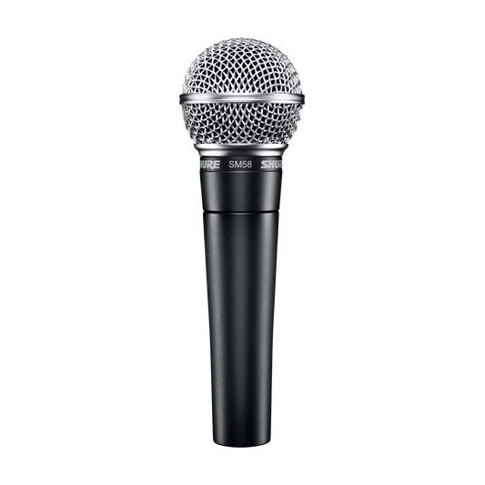 Shure SM58-LC Vocal Microphone, Cardioid, No Cable - front view