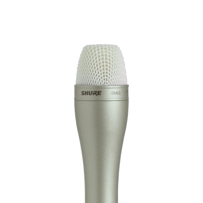 Shure SM63 Dynamic Microphone, Omnidirectional - front view