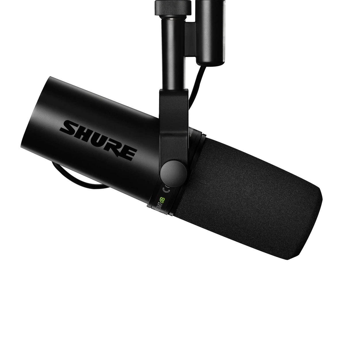 Shure SM7dB Dynamic Vocal Microphone With Built-in Preamp - front view