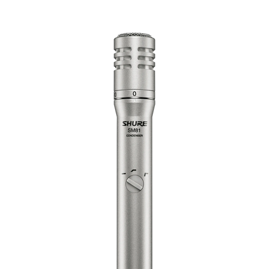 Shure SM81-LC Condenser Instrument Microphone, Cardioid - front view