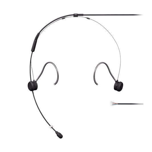 Shure TH53B/O-NC TwinPlex TH53 Headset Microphone, Open Cable Ends - front view