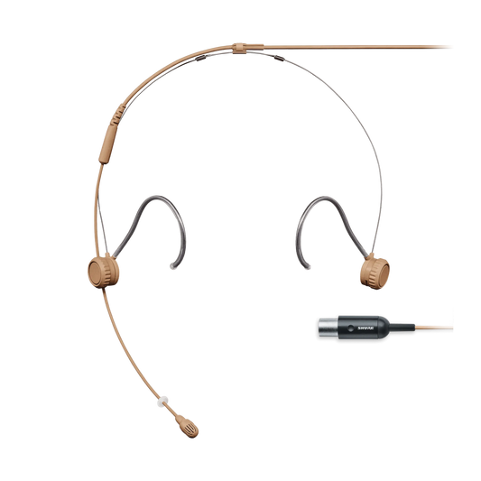 Shure TH53C/O-MTQG TwinPlex TH53 Headset Microphone, Cocoa, MTQG - front view