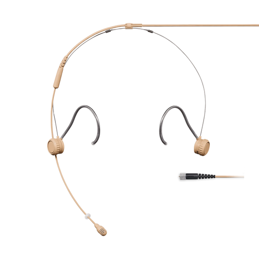 Shure TH53T/O-MDOT TwinPlex TH53 Headset Microphone, Tan, MDOT - front view