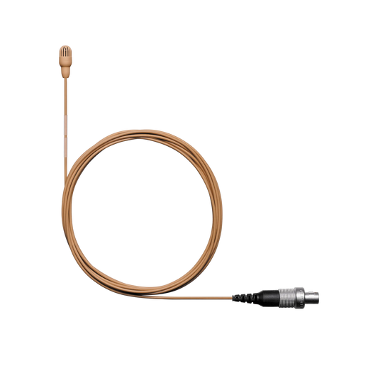 Shure TL45C/O-LEMO TwinPlex TL45 Lavalier Microphone, Cocoa, LEMO3 - front view