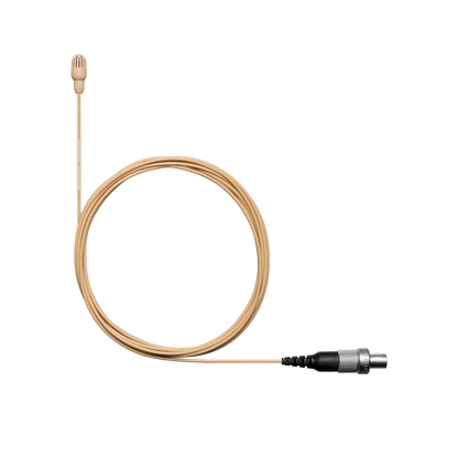 Shure TL45T/O-LEMO TwinPlex TL45 Lavalier Microphone, Tan, LEMO3 - front view