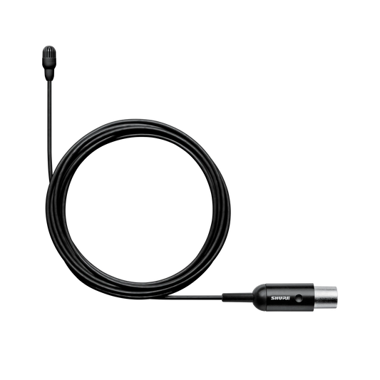 Shure TL46B/O-MTQG TwinPlex TL46 Lavalier Microphone, Black, MTQG - front view