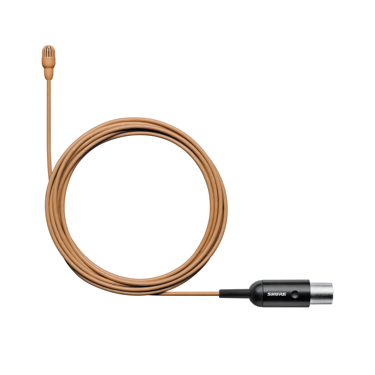 Shure TL46C/O-MTQG TwinPlex TL46 Lavalier Microphone, Cocoa, MTQG - product view 2