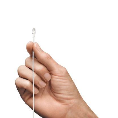 Shure TL46W/O-MTQG TwinPlex TL46 Lavalier Microphone, White, MTQG - product view 3