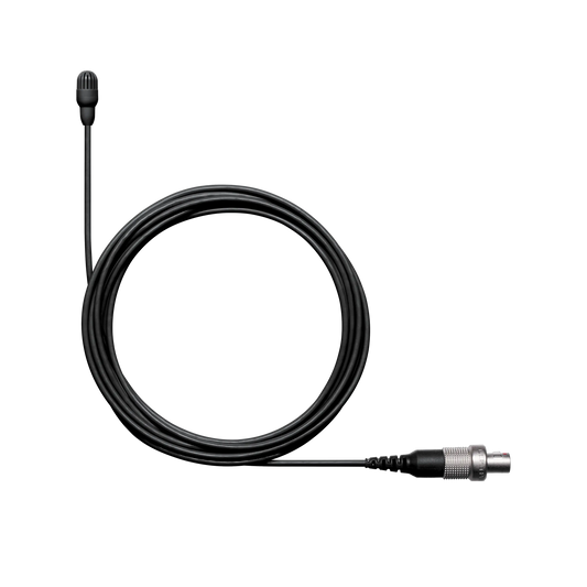 Shure TL47B/O-LEMO TwinPlex TL47 Lavalier Microphone, Black, LEMO3 - front view