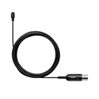 Shure TL47B/O-MTQG-A TwinPlex TL47 Lavalier Microphone, Black, MTQG - front view
