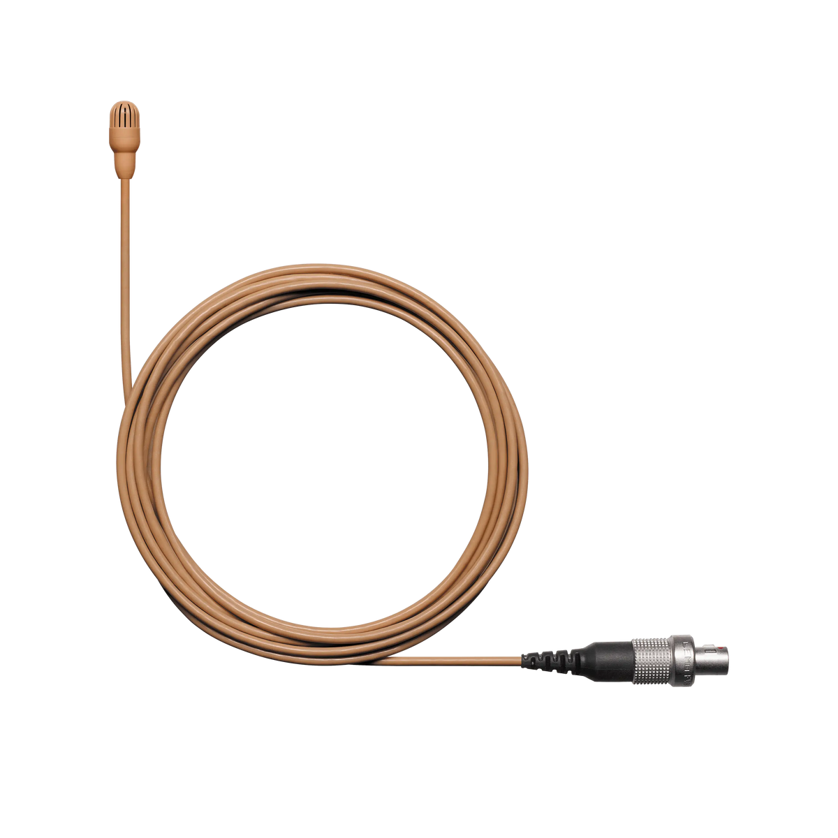 Shure TL47C/O-LEMO-A TwinPlex TL47 Lavalier Microphone, Cocoa, LEMO3 - front view