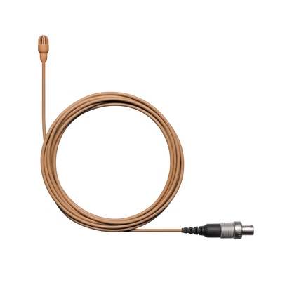 Shure TL47C/O-LEMO TwinPlex TL47 Lavalier Microphone, Cocoa, LEMO3 - front view