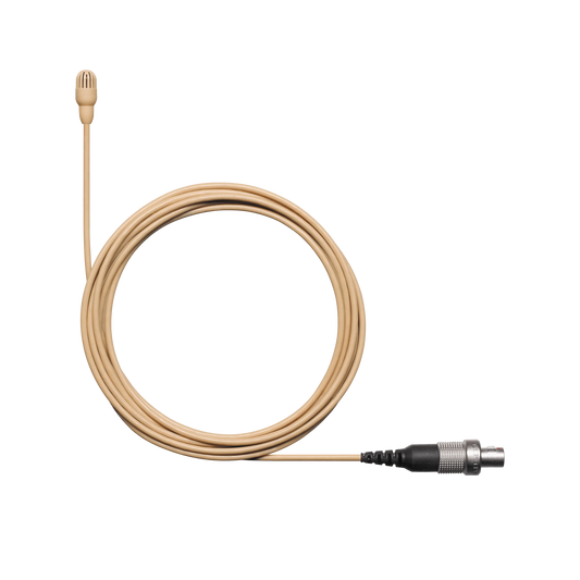 Shure TL47T/O-LEMO-A TwinPlex TL47 Lavalier Microphone, Tan, LEMO3 - front view