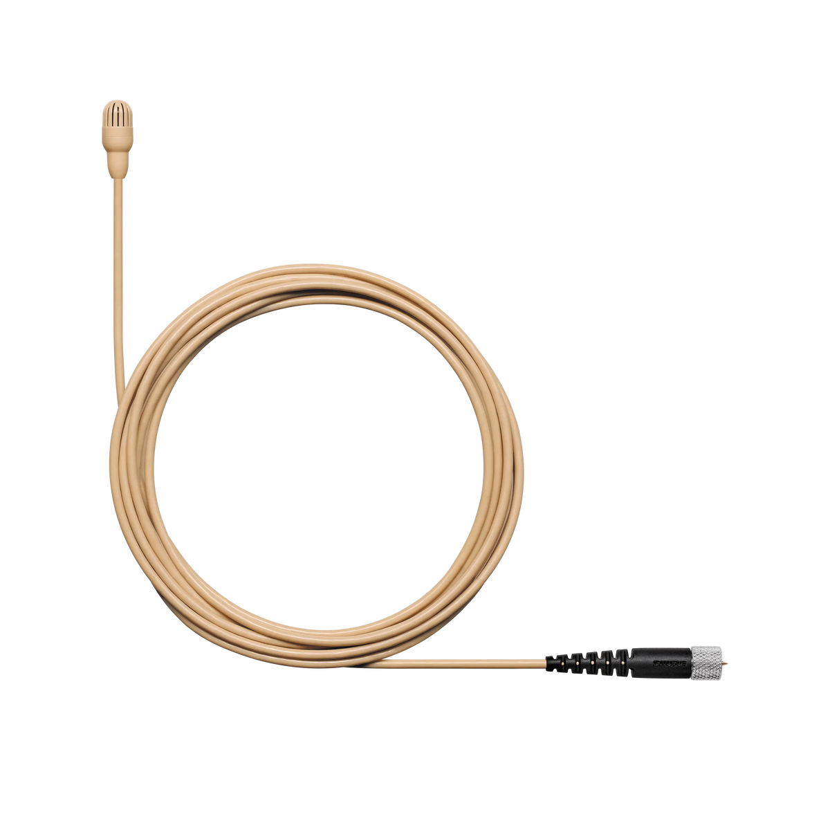 Shure TL47T/O-MDOT-A TwinPlex TL47 Lavalier Microphone, Tan, MDOT - front view