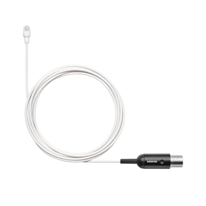 Shure TL47W/O-MTQG TwinPlex TL47 Lavalier Microphone, White, MTQG - front view