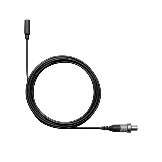 Shure TL48B/O-LEMO-A TwinPlex TL48 Lavalier Microphone, Black, LEMO3 - front view