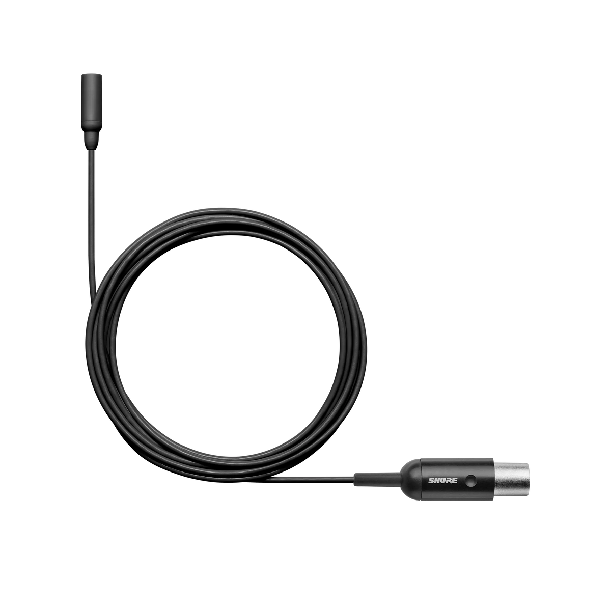 Shure TL48B/O-MTQG-A TwinPlex TL48 Lavalier Microphone, Black, MTQG - front view