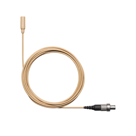 Shure TL48T/O-LEMO-A TwinPlex TL48 Lavalier Microphone, Tan, LEMO3 - front view