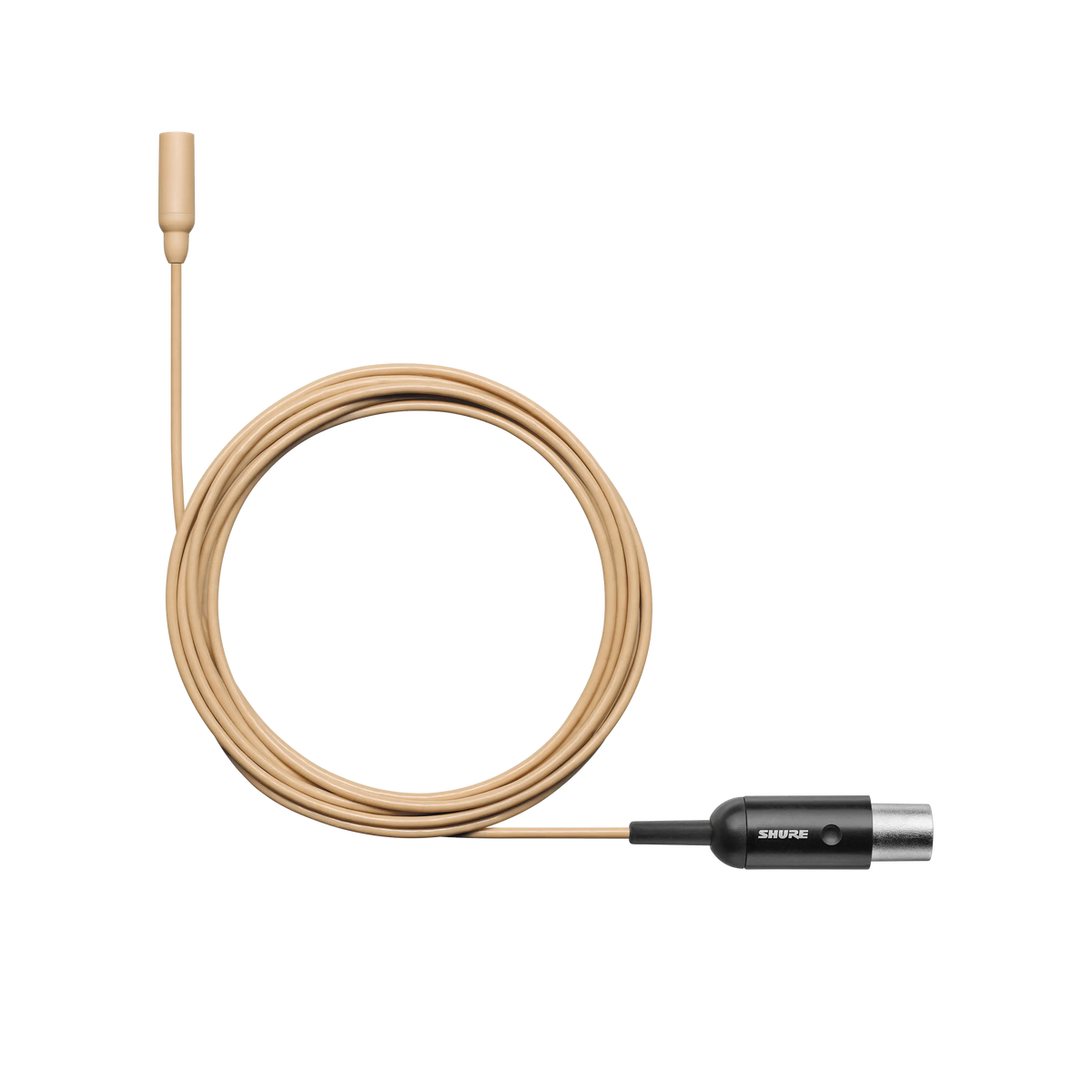 Shure TL48T/O-MTQG-A TwinPlex TL48 Lavalier Microphone, Tan, MTQG - front view