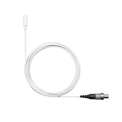 Shure TL48W/O-LEMO-A TwinPlex TL48 Lavalier Microphone, White, LEMO3 - front view