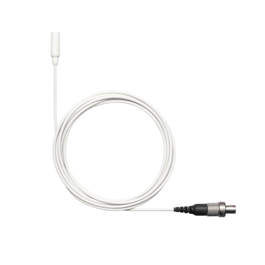 Shure TL48W/O-LEMO-A TwinPlex TL48 Lavalier Microphone, White, LEMO3 - front view